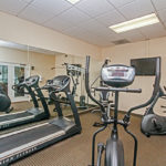 Fitness room with ellipticals and exercise machines